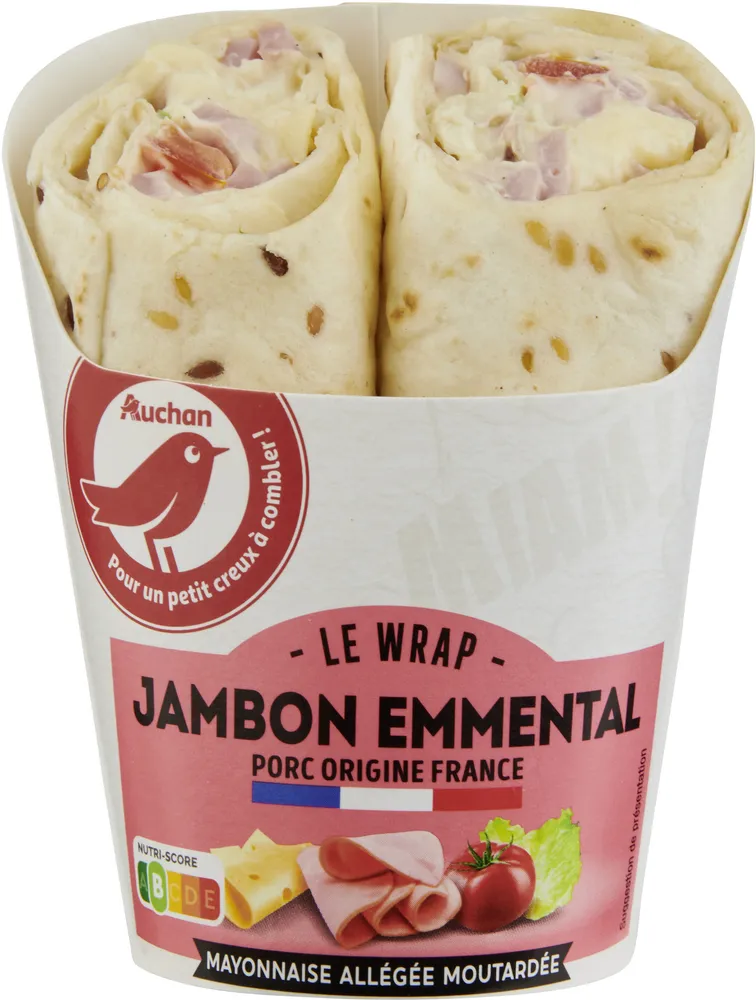WrapJambon EmmentalMayonnaise allégée moutardée