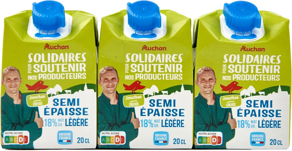 Semi-épaisse18% mat. gr. legere
