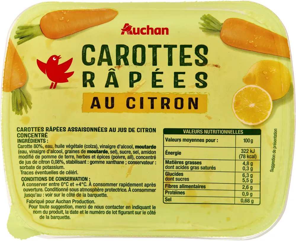 Carottes râpées