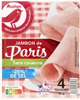 Jambon de Paris Sans couenne -25% de sel