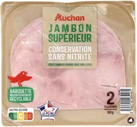 Jambon SupérieurSans couenneConservation Sans Nitrite grâce aux extraits végétaux et antioxydant