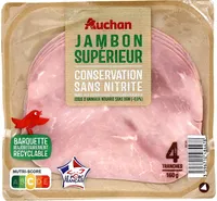 Jambon SupérieurSans couenneConservation Sans Nitrite grâce aux extraits végétaux et antioxydants