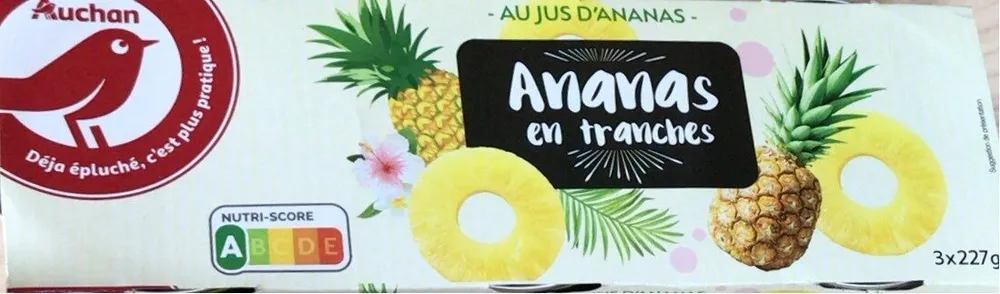 Ananas en tranches au jus