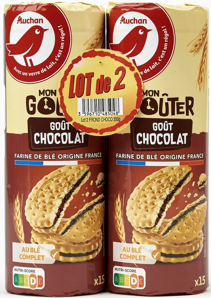 Mon goûter rond goût chocolat