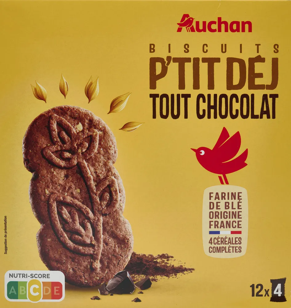 Biscuits P'tit Déj Tout Chocolat
