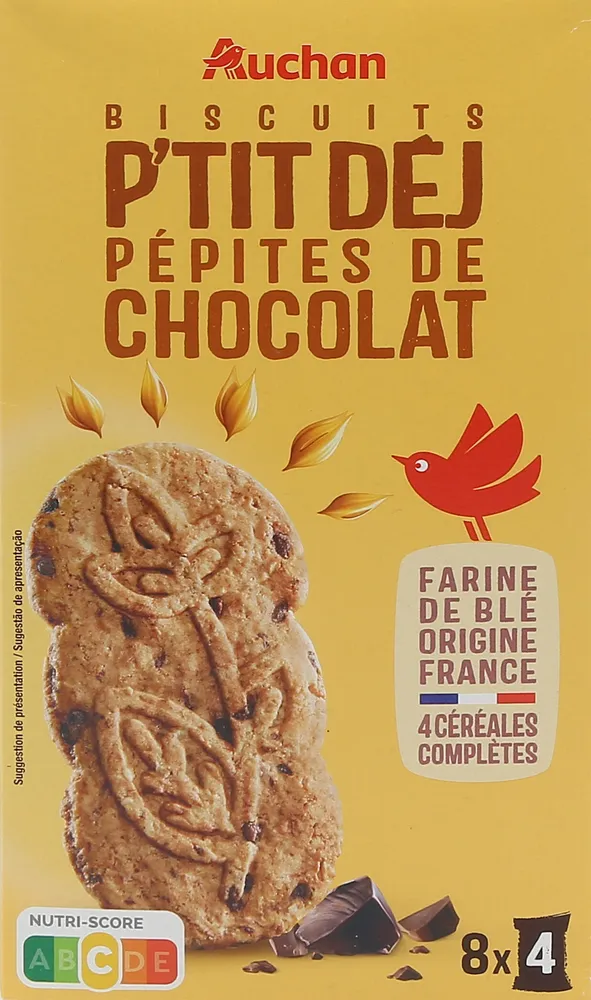 Biscuits P'tit Déj Pépites de Chocolat