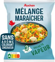 Légumes maraîchers assaisonnés