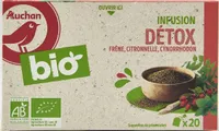 AUCHAN BIO Infusion DETOXFrêne, citronnelle, cynorrhodon