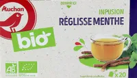 AUCHAN BIO Infusion Réglisse Menthe