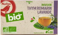 AUCHAN BIO Infusion Thym romarin lavande