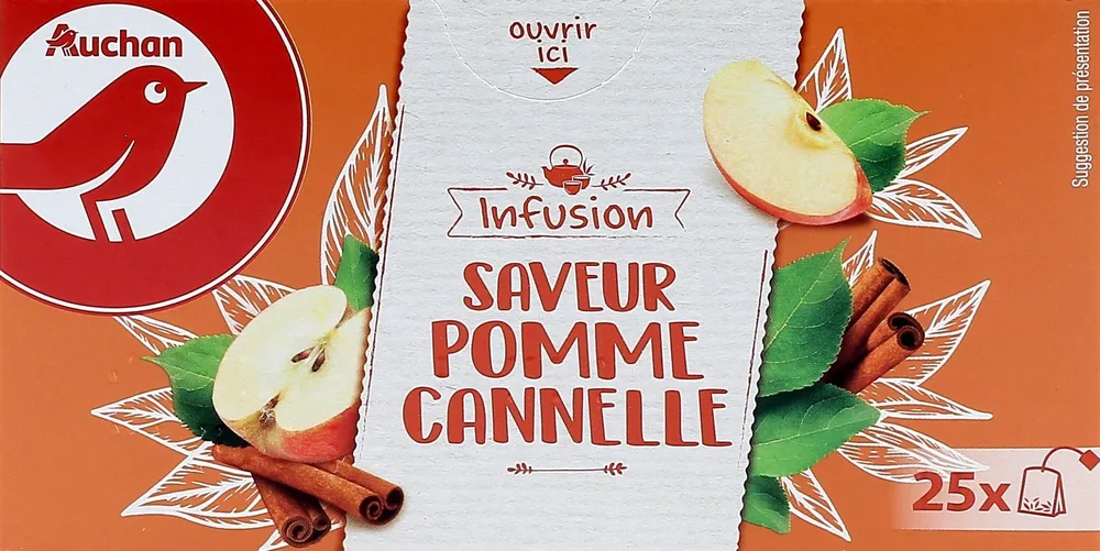 Infusion saveur pomme cannelle