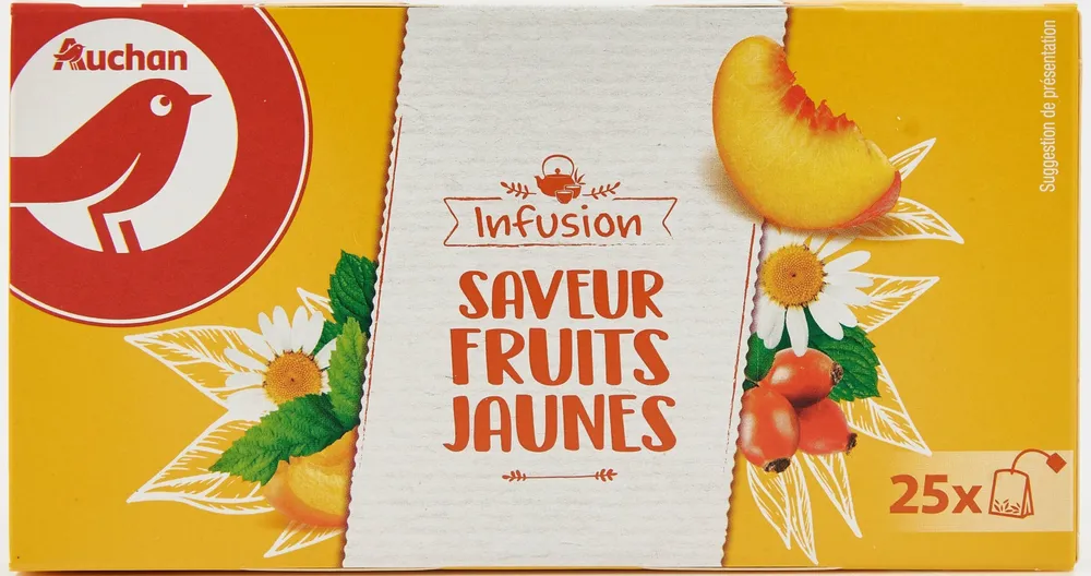 Infusion saveur fruits jaunes