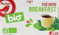 AUCHAN BIO Thé Noir Breakfast