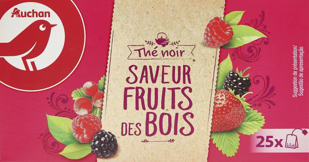 Thé Noir Saveur Fruits des bois 40g