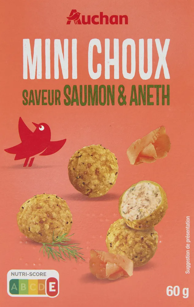Mini-choux saveur saumon et aneth