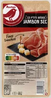 Auchan jambon sec les fines tranche 80g