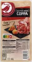 Auchan coppa les fines tranche 80g