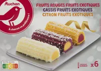 Bûchettes fruits rouges - fruits exotiques, cassis - fruits exotiques, citron - fruits exotiques