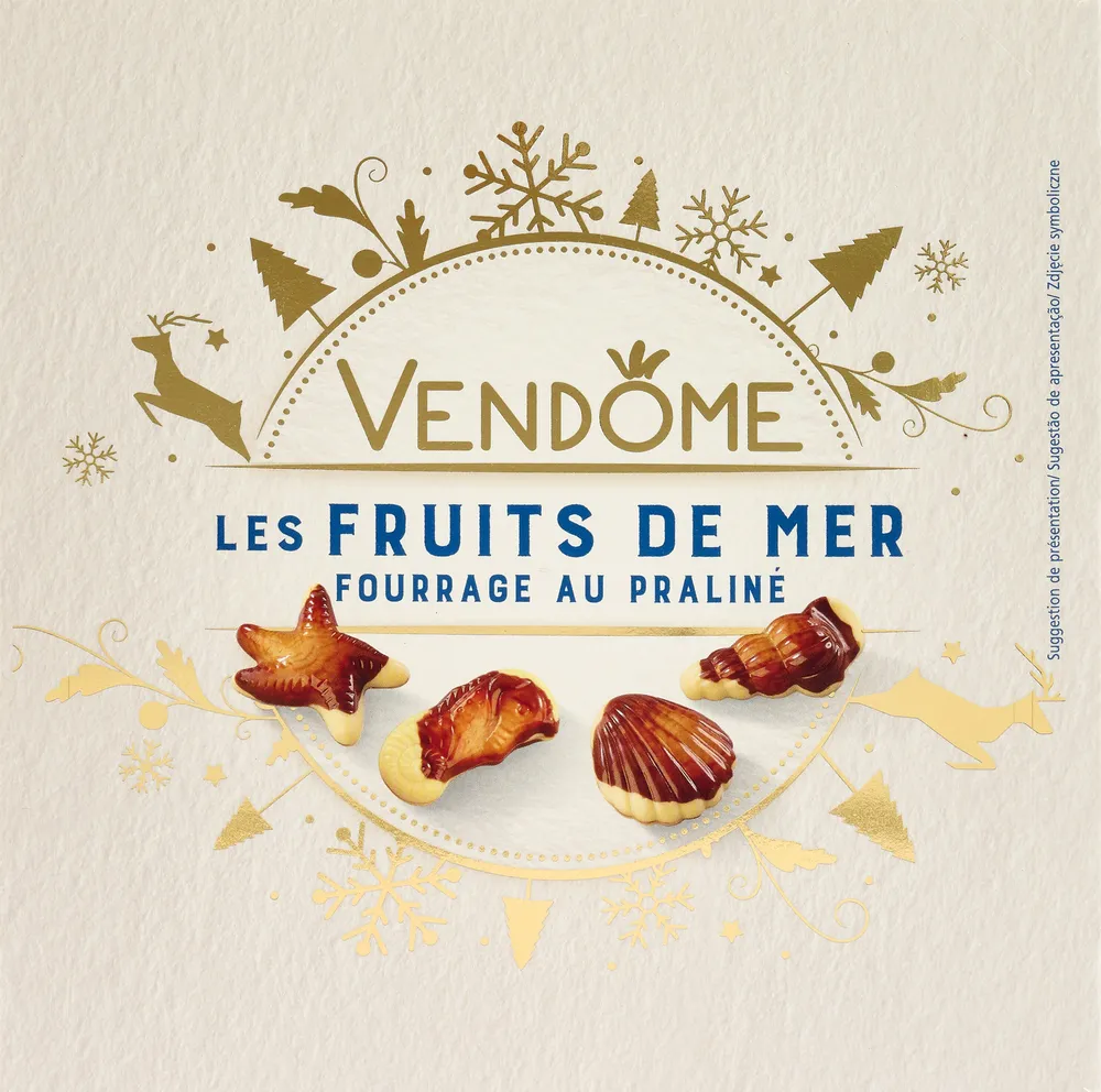 Les fruits de mer - fourrage au praliné