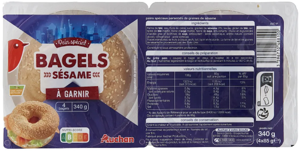 Bagels aux graines de sésame
