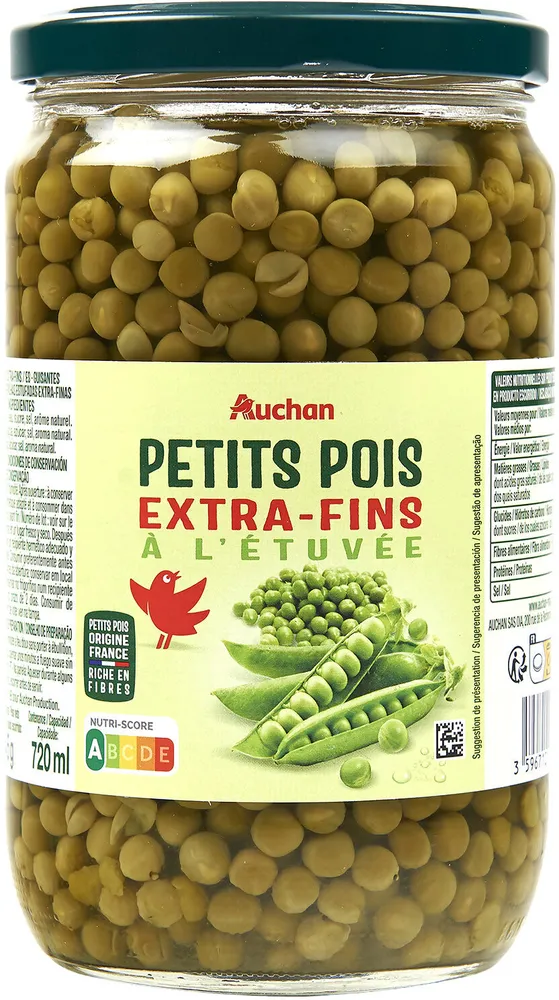 Petits pois à l'étuvée extra-fins