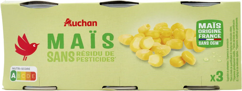 Maïs doux en grains sous-vide