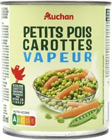Petits pois carottes vapeur
