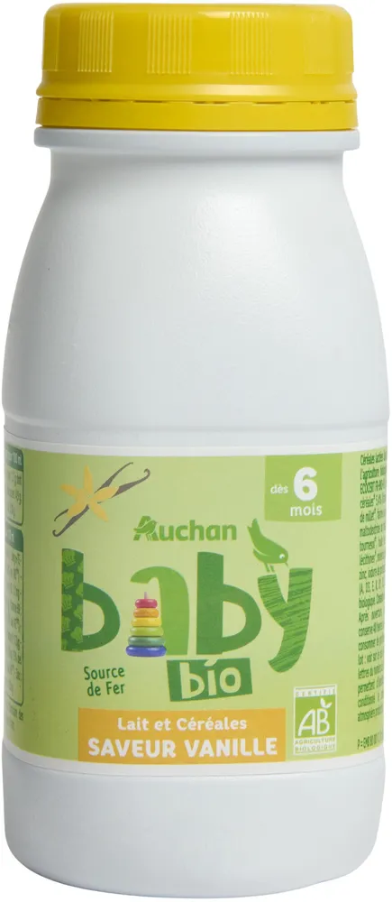 Lait et céréales saveur Vanille
