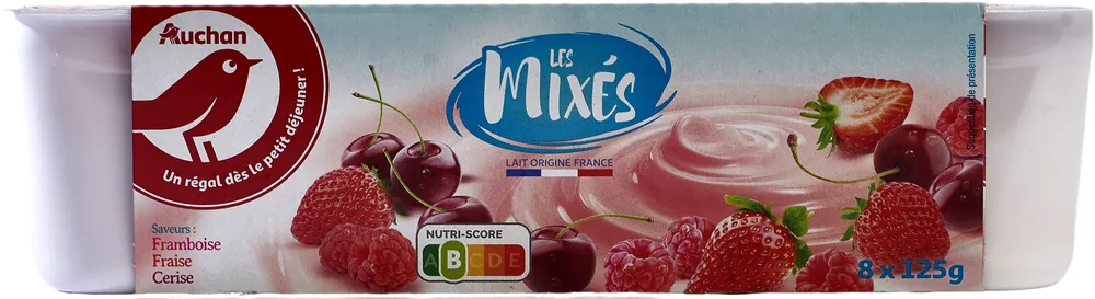 Les mixes saveurs:cerise / fraise / framboise