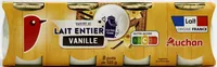 Yaourts au lait entier, sucré, à la vanille
