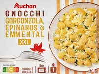 Gnocchi gorgonzola, épinards et emmental