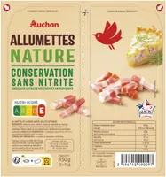 Allumettes natureConservation sans nitrite*