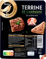 Terrine de campagne au poivre vert label rouge vpf 160g