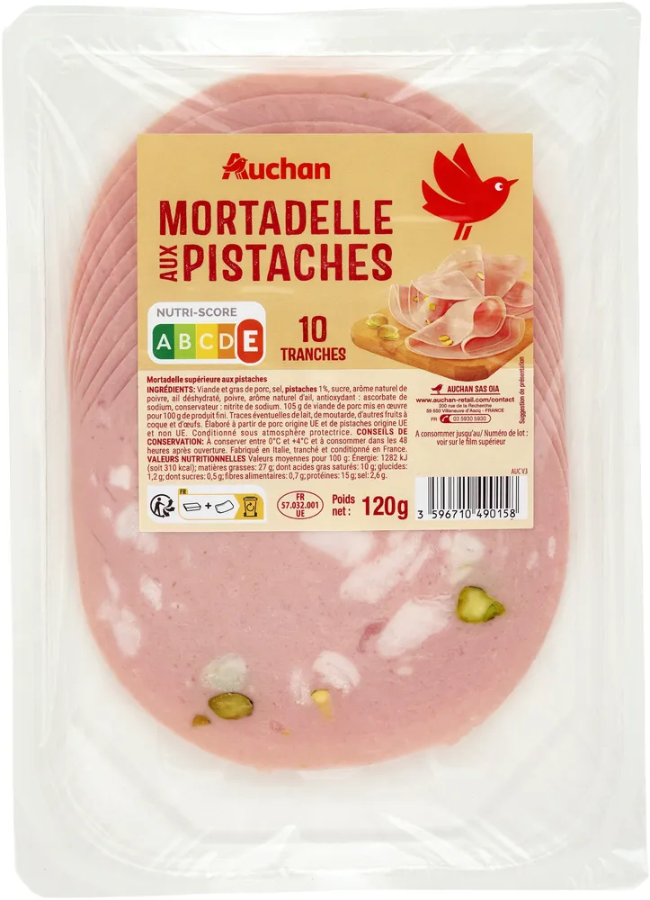 Mortadelle aux pistaches