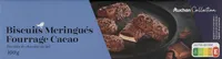 Biscuits meringués fourrage cacao enrobés de chocolat au lait