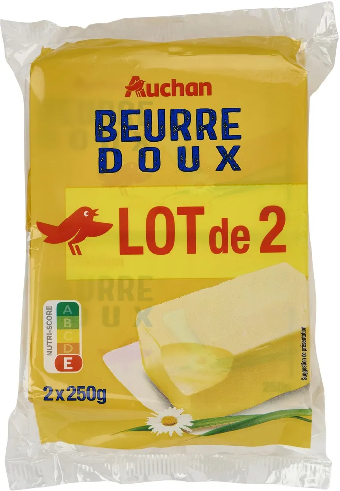 Lot de 2Beurre Doux