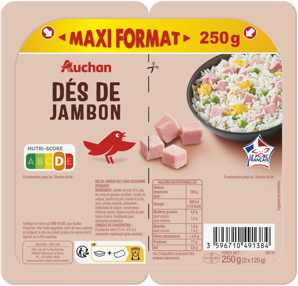 Dés de jambon