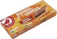 Barres fourrées choco-caramel