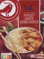 Poulet sauce aigre douce et Riz thaï