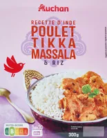 Cuisine d'IndePoulet tikka massala et riz basmati