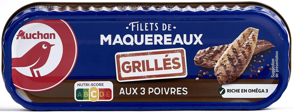 Filets de maquereaux grillés aux 3 poivres