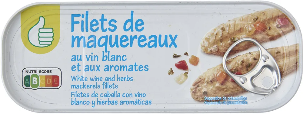 Filets de maquereaux au vin blanc et aux aromates