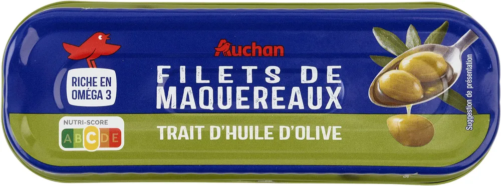 Filets de maquereaux trait d'huile d'olive