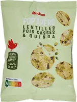 Pop'apéro, lentilles, pois cassés et quinoa