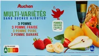 Purées de fruits panachées sans sucres ajoutés* (4 parfums)*Conformément à la règlementation. Contient des sucres naturellement présents.