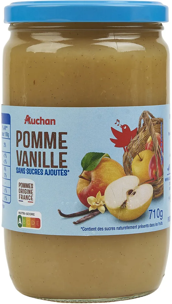 Compote Pomme Vanille Sans Sucres Ajoutés
