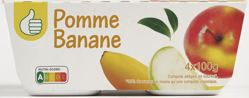 Compote de pommes bananes