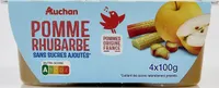 Pomme rhubarbe sans sucres ajoutés**Contient des sucres naturellement présents.