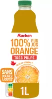 100 % Pur jusorange très pulpéRiche en vitamine CSans sucres ajoutés** Comme tous les jus de fruits. Contient les sucres naturellement présents dans les fruits.