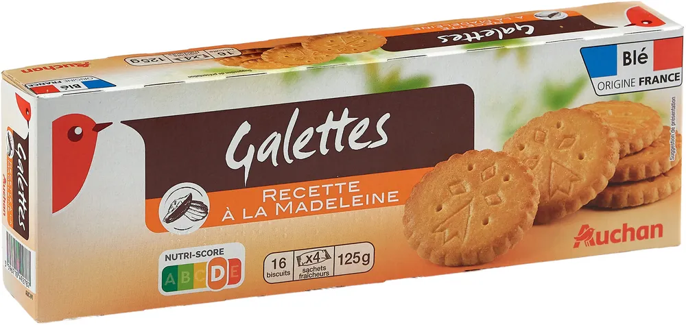 Galettes recette à la madeleine